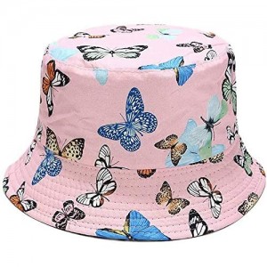LINARTS Unisex Bucket Hat  Cotton Double-Side-Wear Reversible Sun Hat for Men Women