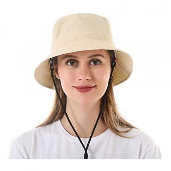 Mukeyo Womens Summer Bucket Hat UV Protection Sun Hats for Outdoor Travel Beach Fishing