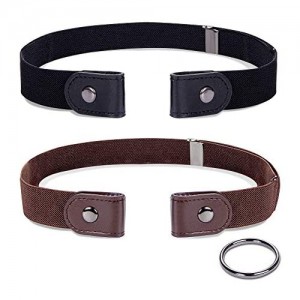 No Buckle Elastic Belts for Women Men  Plus Size Buckle Free Invisible Stretch Waist Belts for Jeans Pants