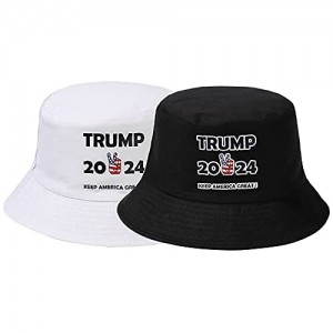 OKDEALS 2 Pack Trump Bucket Hat | Trump 2024 Hat for Women Men