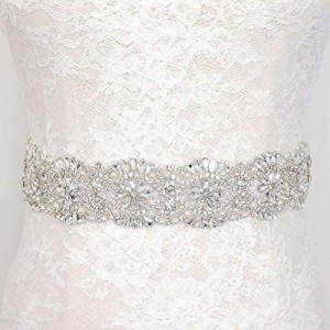Rhinestone Belt Bridal Wedding Belts Crystal Applique Beaded Pearl Ladies Sash