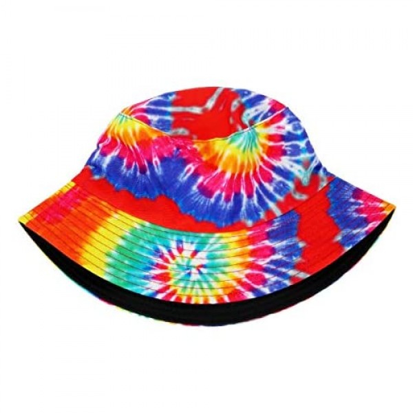 Sllrrka Bucket Hat Unisex Summer Travel Sun Fisherman Hats Reversible