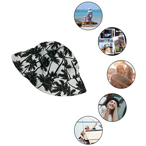 Summer Travel Bucket Beach Sun Hat Wide Brim Outdoor Cap for Men Women
