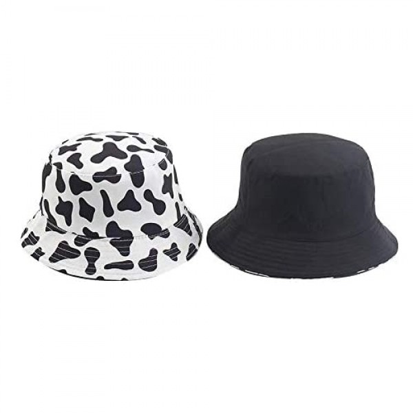 SYcore Unisex Bucket Hat Reversible Fisherman Hat Packable Casual Travel Beach Sun Hats for Men Women Many Patterns