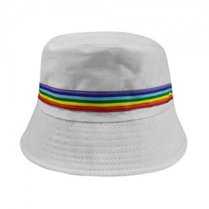 TENDYCOCO Bucket Hat Rainbow Embroidered Fashion Fisherman Hat Unisex Sun Hat with UV Protection for Men Women