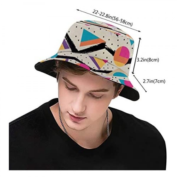 TNIJWMG Bucket Hat Fisherman Hats Summer Reversible Packable Cap for Men Women Best Gift