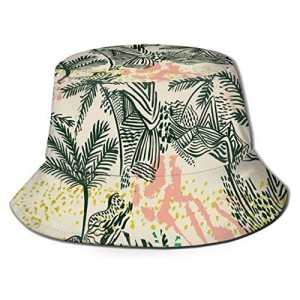 Trippy Hippie Alien Unisex Bucket Hat Summer Travel Beach Sun Hat Outdoor Cap for Men Women