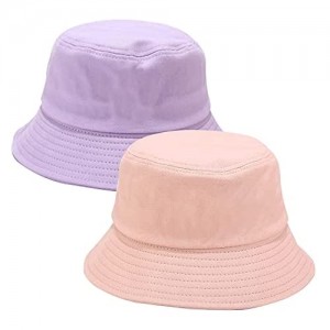 Umeepar 100% Cotton Bucket Hat  1 Pack or 2 Pack Packable Beach Sun Hat for Womens Men