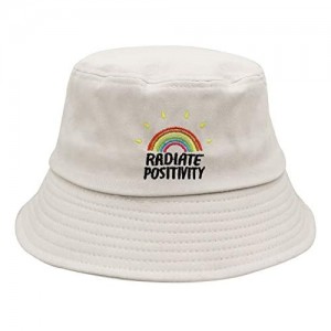 Umeepar Embroidered Bucket Hat Packable Foldable Beach Sun Hat Outdoor Cap for Women Men