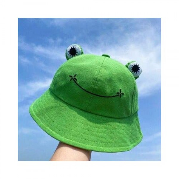 Women Frog Bucket Hat - Summer-Packable Fisherman Sun Hat