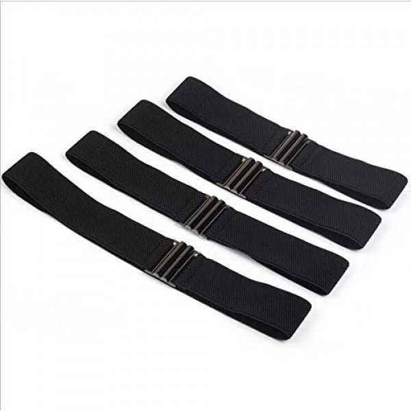 YYXR Womens Black Vintage Plus Elastic Stretchy Waist Cinch Trimmer Belt