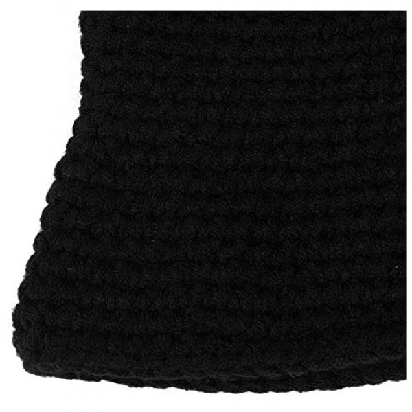 ZLYC Women Winter Bucket Hat Fashion Knit Cloche Hat Solid Color Warm Crochet Cap