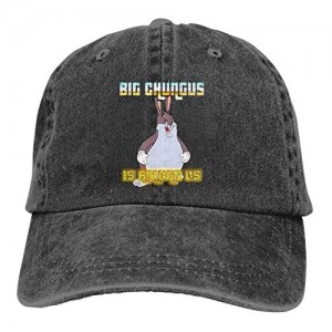 ALOXMWKYYP Big Chungus is Among us Cowboy Hats Adult Men Baseball Cotton Adjustable Hat Black