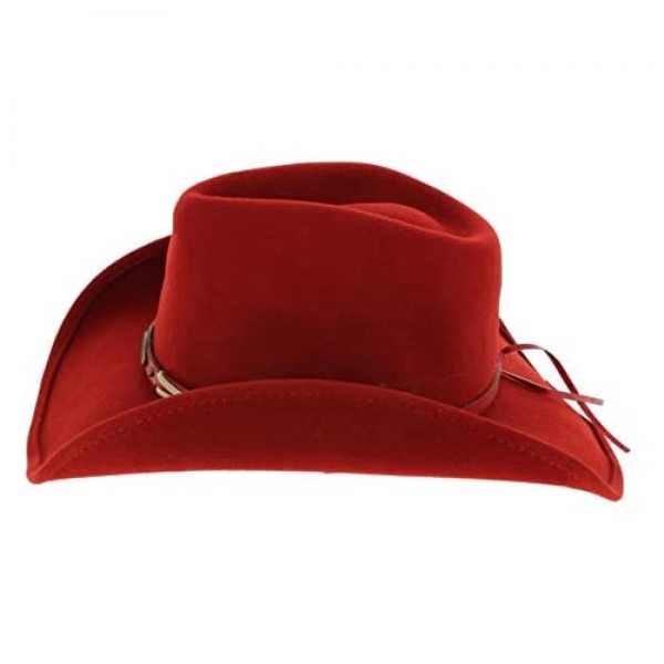 Bullhide Montecarlo Hats Emotionally Charged Red Cowgirl Hat