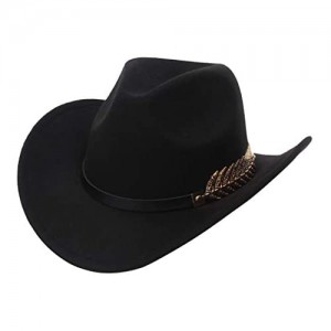 EOZY Cowboy Hat for Women Men Western Style Hat Wide Brim Outback Cowgirl Hat