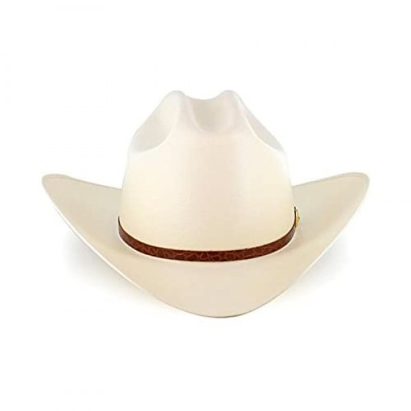 Larry Mahan Men's 15X El Primero Straw Cowboy Hat Natural 7 1/8