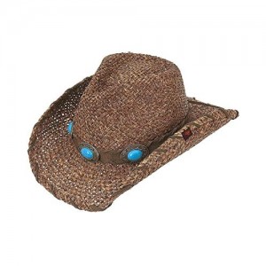 Peter Grimm Ltd Women's Raven Straw Cowgirl Hat Brown One Size