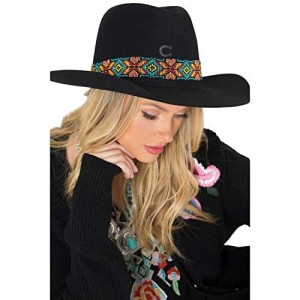 RESISTOL Charlie 1 Horse Women's Gold Digger Concho Western Hat Black X-Large