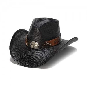 Stampede Hats Women's Night Hawk Western Hat with Floral Leather Band