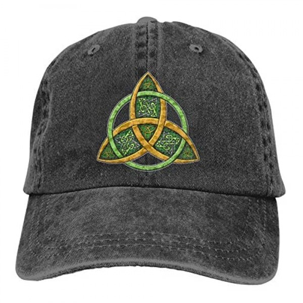 XZFQW Celtic Trinity Knot Trend Printing Cowboy Hat Fashion Baseball Cap for Men and Women Black