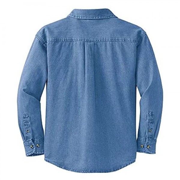 Ladies Long Sleeve Value Denim Shirts in Sizes XS-4XL