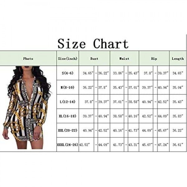 Women's Sexy Floral Blouses Loose Long Sleeve Button Down Tops Collar Shirts Dress