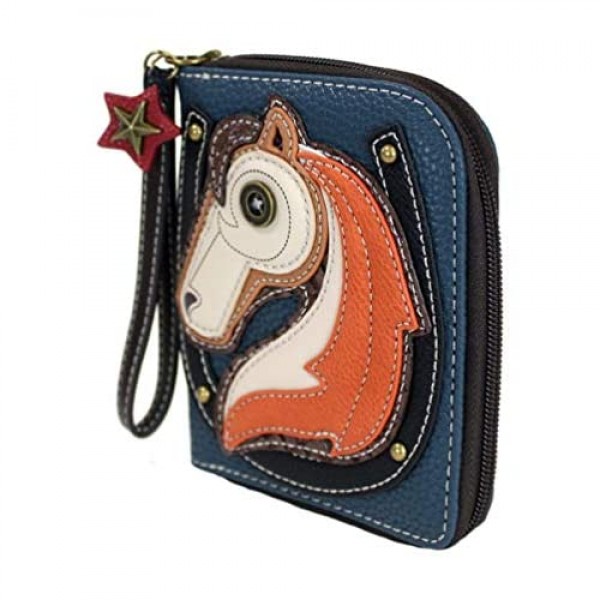 Chala Horse Zip-Around Wallet/Wristlet Horse Lover Western Rancher