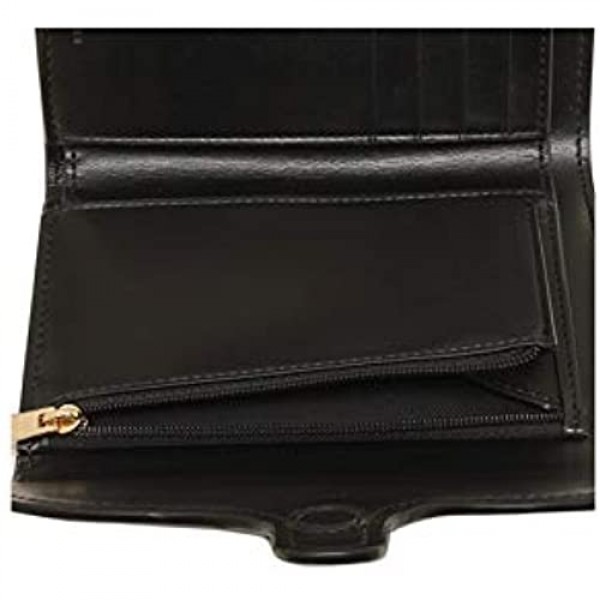Coach Jade Medium Envelope Wallet Black Leather Wristlet