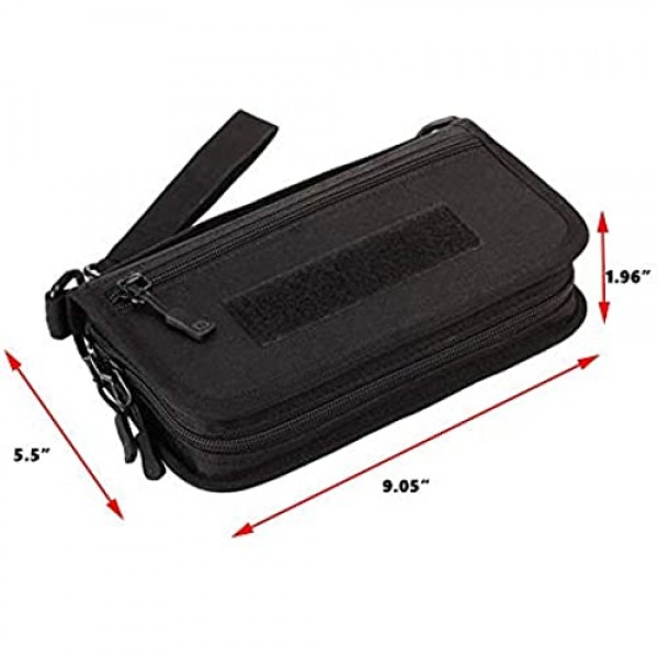 Heavy duty waterproof Wallet ultra-large capacity unique design Purse Clutch Bag Wristlet holder for Mens and Women