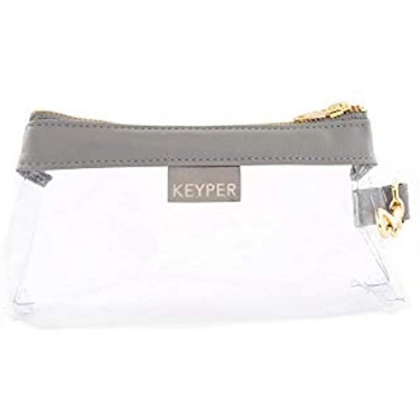KEYPER Clear IT BAG – Travel Purse – Stadium-approved Women’s Clear Bag – Wrist Pouch Secures to Purse or Handbag
