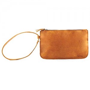 Leather Clutch Wallet Purse - Genuine Leather Wristlet Wallet - Smartphone Purse. HandMade