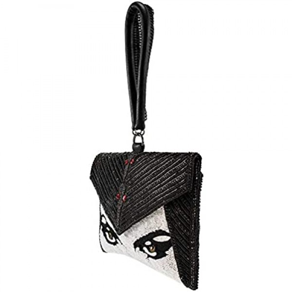 Mary Frances Under My Spell Disney Maleficent 2 Beaded Wristlet Clutch Handbag