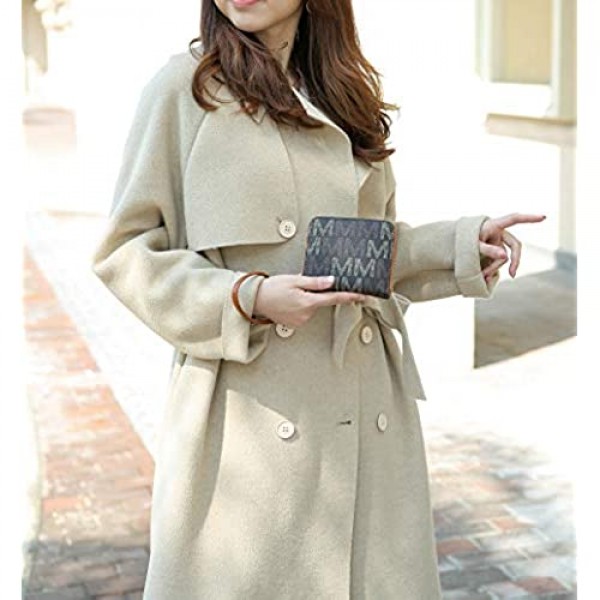 MKF Wristlet Wallet for Women Multi Card Slots – PU Leather Bag Purse – Lady Fashion Clutch Handbag Removable Strap