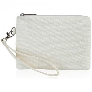 Vegan Leatherette Clutch Pouch Purse - Travel Wallet Shoulder-Crossbody Strap  Bangle Wristlet Convertible Bag