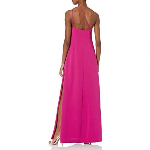 HALSTON Women's One Shoulder Gown with Side Slit