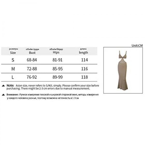 NUFIWI Womens Sexy Knitted Cut Out Spaghetti Strap Long Dresses Halter Neck Backless Maxi Dress Club Party Y2K Streetwear