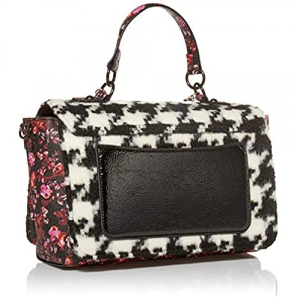 Betsey Johnson Hounds Town Top Handle Bag Black/White