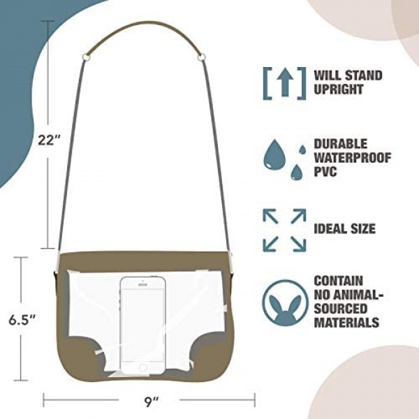 Clarity Handbags Clear Stadium Approved Purse - Lola - Transparent Crossbody Purses - PVC Vinyl Hand Bag For Women …