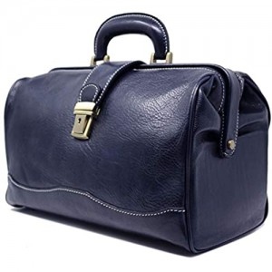 Floto Luggage Ciabatta Doctor Handbag  Blue  Small