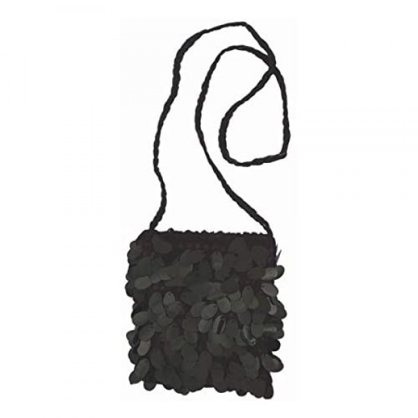 Forum Novelties Sequin Flapper Purse (Black) Standard