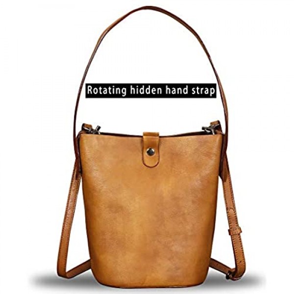 Genuine Leather Crossbody Bags for Women Handmade Vintage Top Handle Handbags Purses