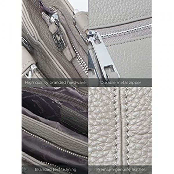 Giorgio Ferretti Elegant Ladies Genuine Leather Top Handle Handbag Women's Genuine Leather Handbag