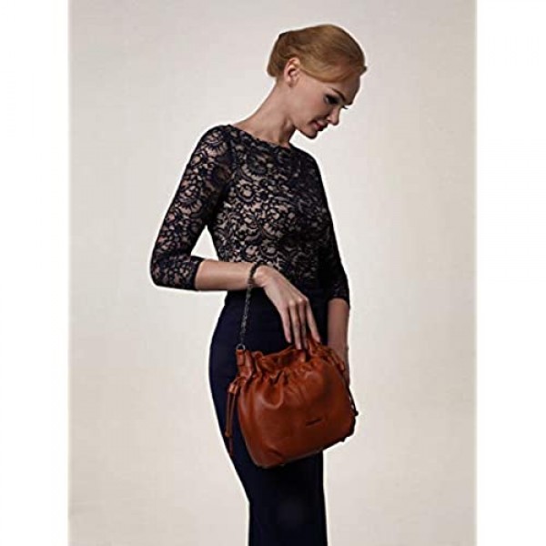 Giorgio Ferretti Excellent Soft Genuine Leather Satchel Handbag Ladies Genuine Leather Satchel Handbag