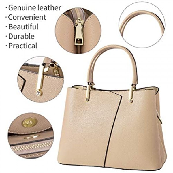 HENG REN Genuine Leather Handbags for Women 2020 Excellent Design Shoulder Bags Satchels