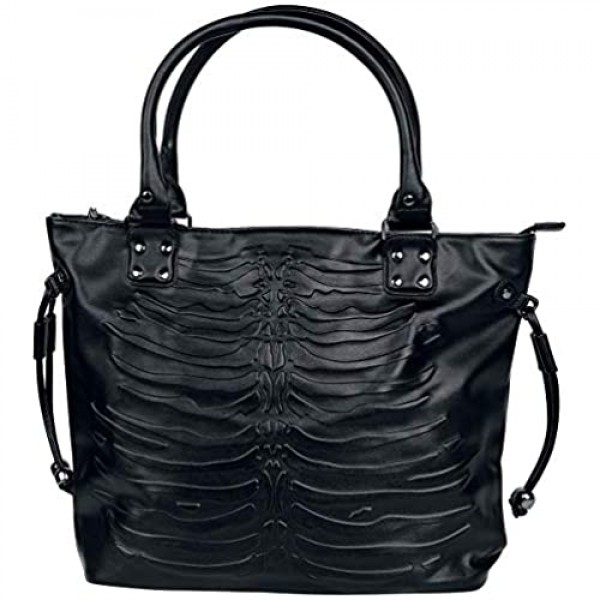 Lost Queen Women's Black Vespera Embossed Bag