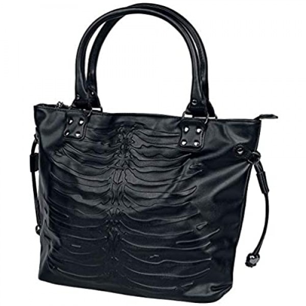 Lost Queen Women's Black Vespera Embossed Bag