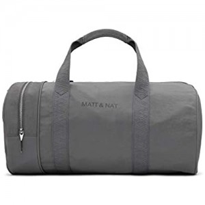 Matt & Nat Vegan Handbags  Shay Oam Weekender  Black - 100% Animal & Cruelty Free  100% Recycled Linings  Eco-Friendly