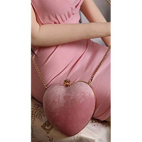 Pink Small Heart Shaped Purse Handbag