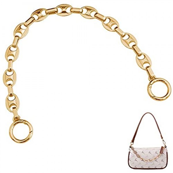 Purse Chain 19.68 Short Metal Handbag Chain Decorative Chain Suitable for Hobo Bag(Gold)