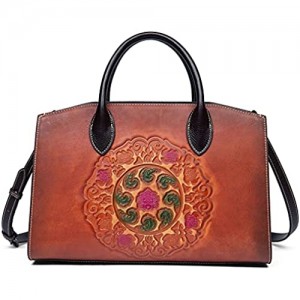 Retro Leather Handbags for Women  Top handle Large Capacity Ladies Crossbody Bag Designer Vintage Shoulder Bag